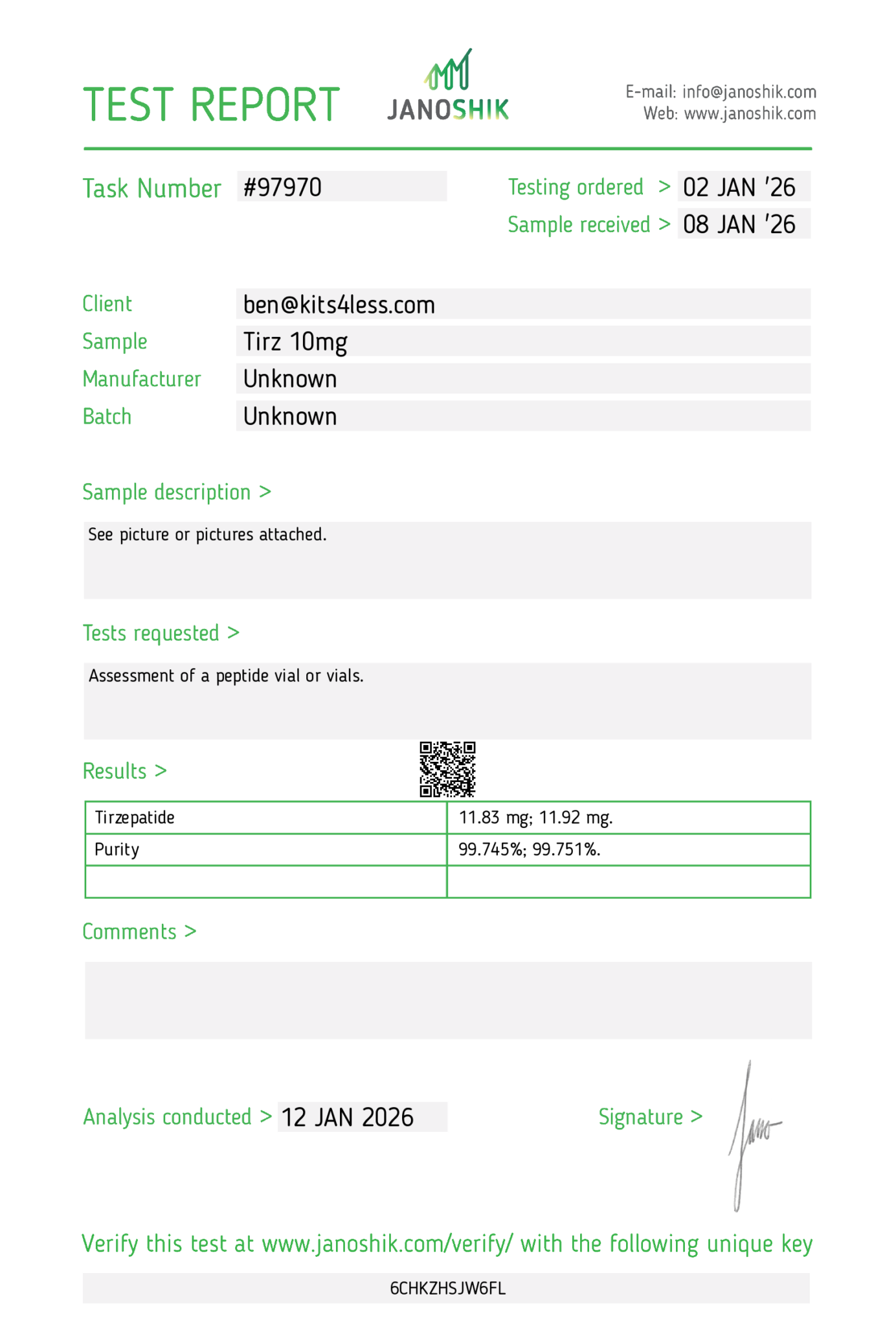 Tirzepatide 10mg (Single Vial)